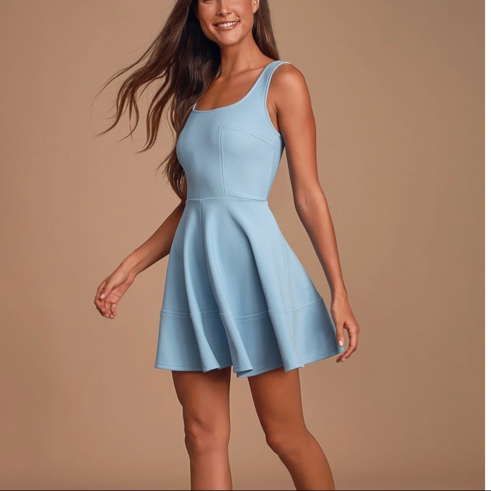 Baby Blue Mini Dress!